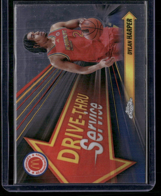 2024 Topps Chrome McDonald's All-American Dylan Harper Drive Thru Service