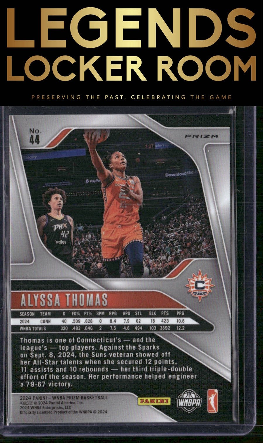 2024 Panini Prizm WNBA #44 Alyssa Thomas Silver Prizms