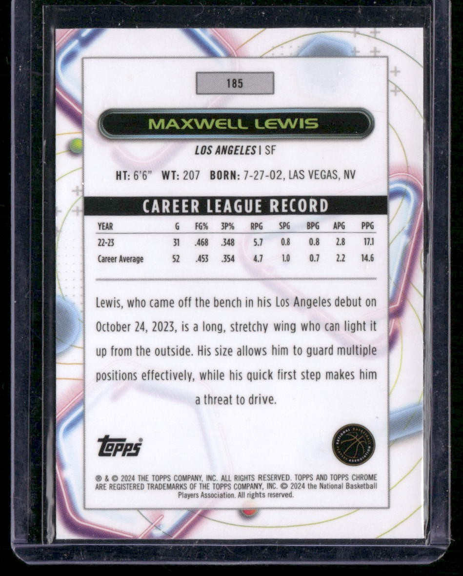 2023-24 Topps Chrome Cosmic #165 Jalen Hood-Schifino