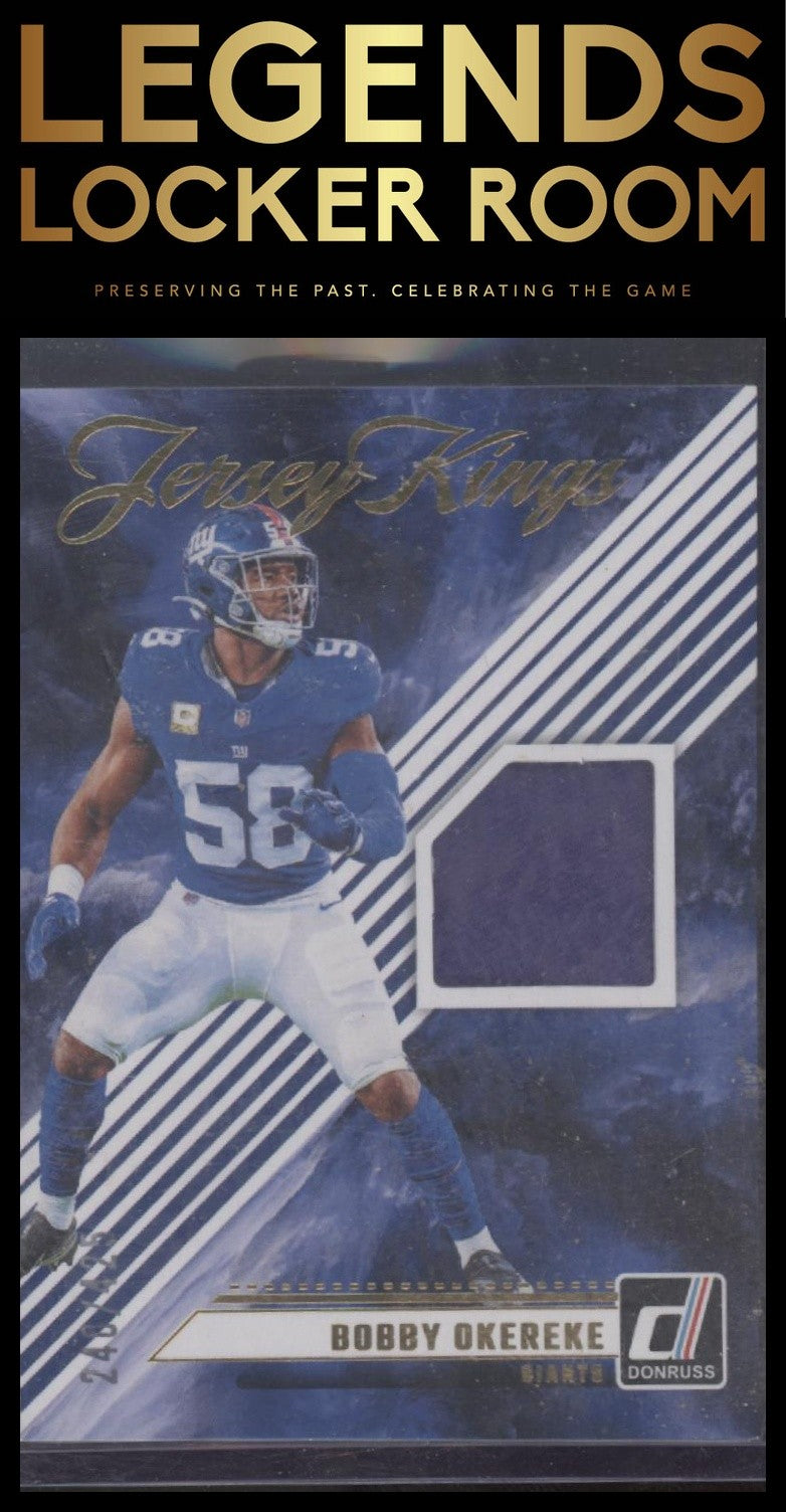 2024 Donruss #JK-BOK Bobby Okereke Jersey Kings #/425