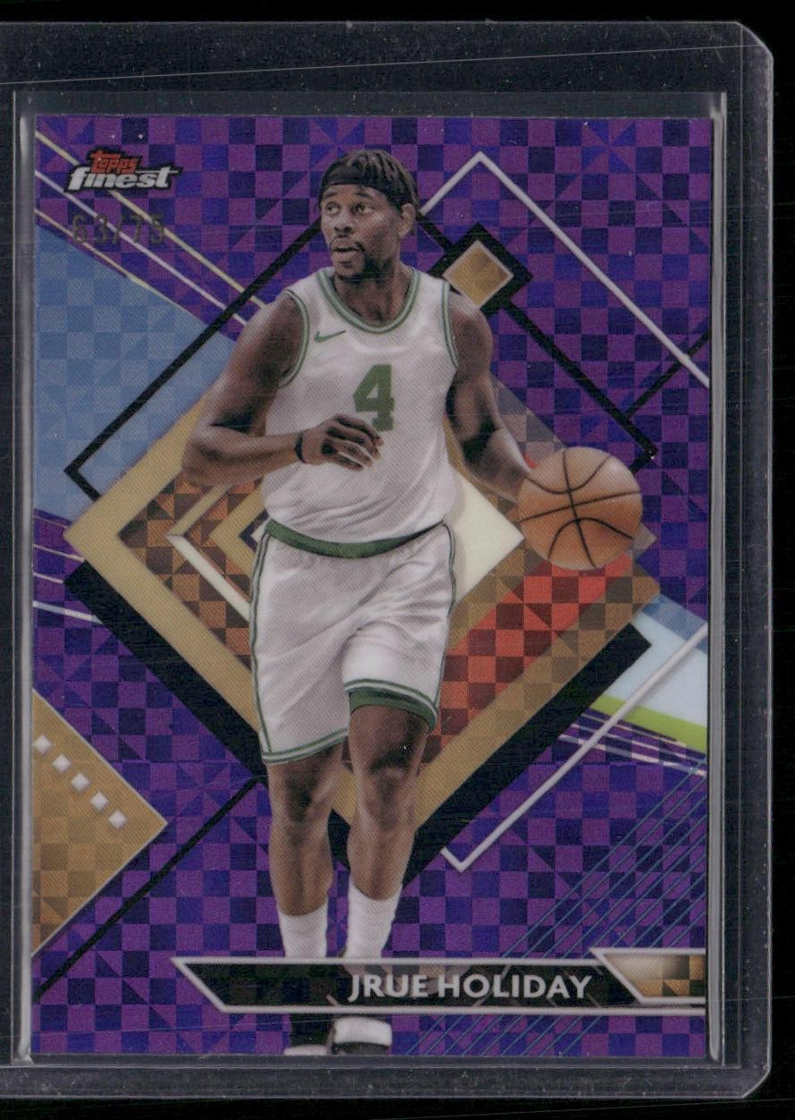2023-24 Finest #227 Jrue Holiday Purple Checkerboard Refractors #/75