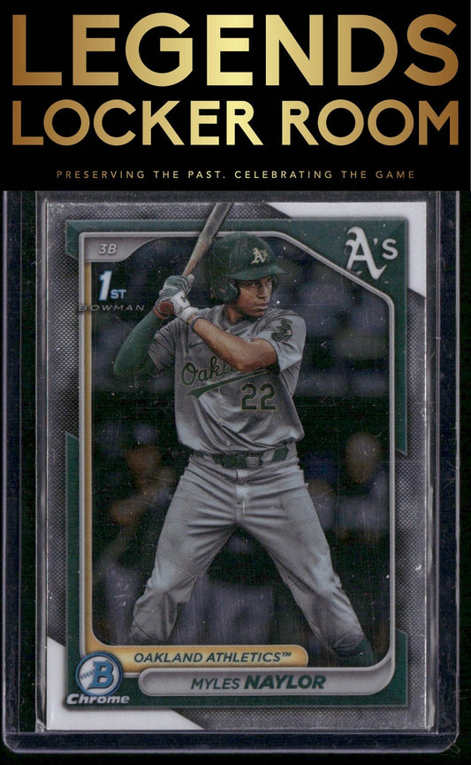 2024 Bowman #BCP-136 Myles Naylor Chrome Prospects