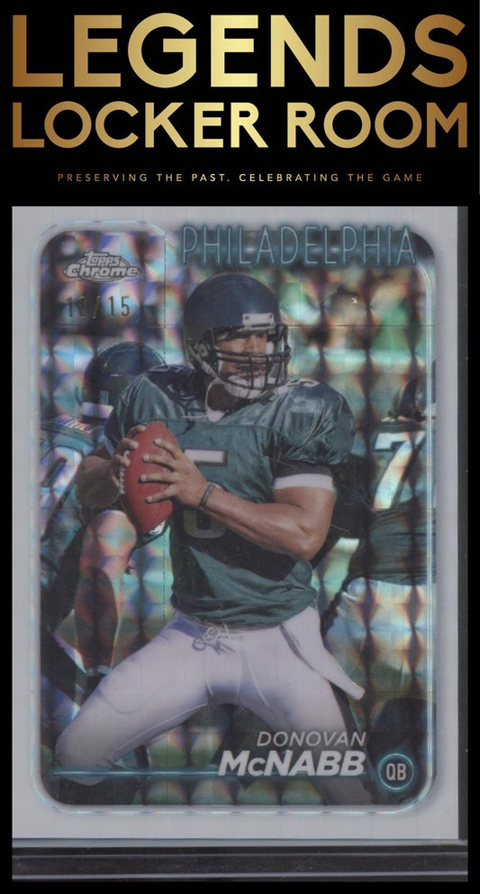2024 Topps Chrome #157 Donovan McNabb White Geometric Refractor #/15