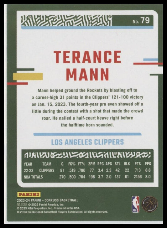 2023-24 Donruss #79 Terance Mann