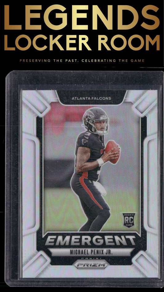 2024 Panini Prizm #20 Michael Penix Jr. Emergent Silver Prizm