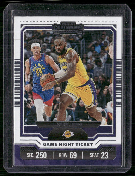 2023-24 Panini Contenders #13 LeBron James Game Night Ticket