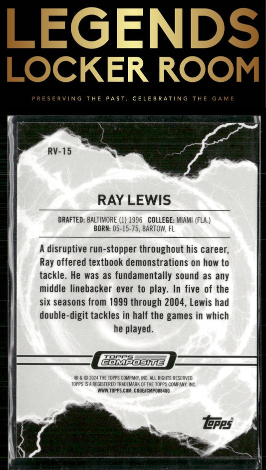 2023 Topps Composite #RV-15 Ray Lewis Resurgence Voltaic
