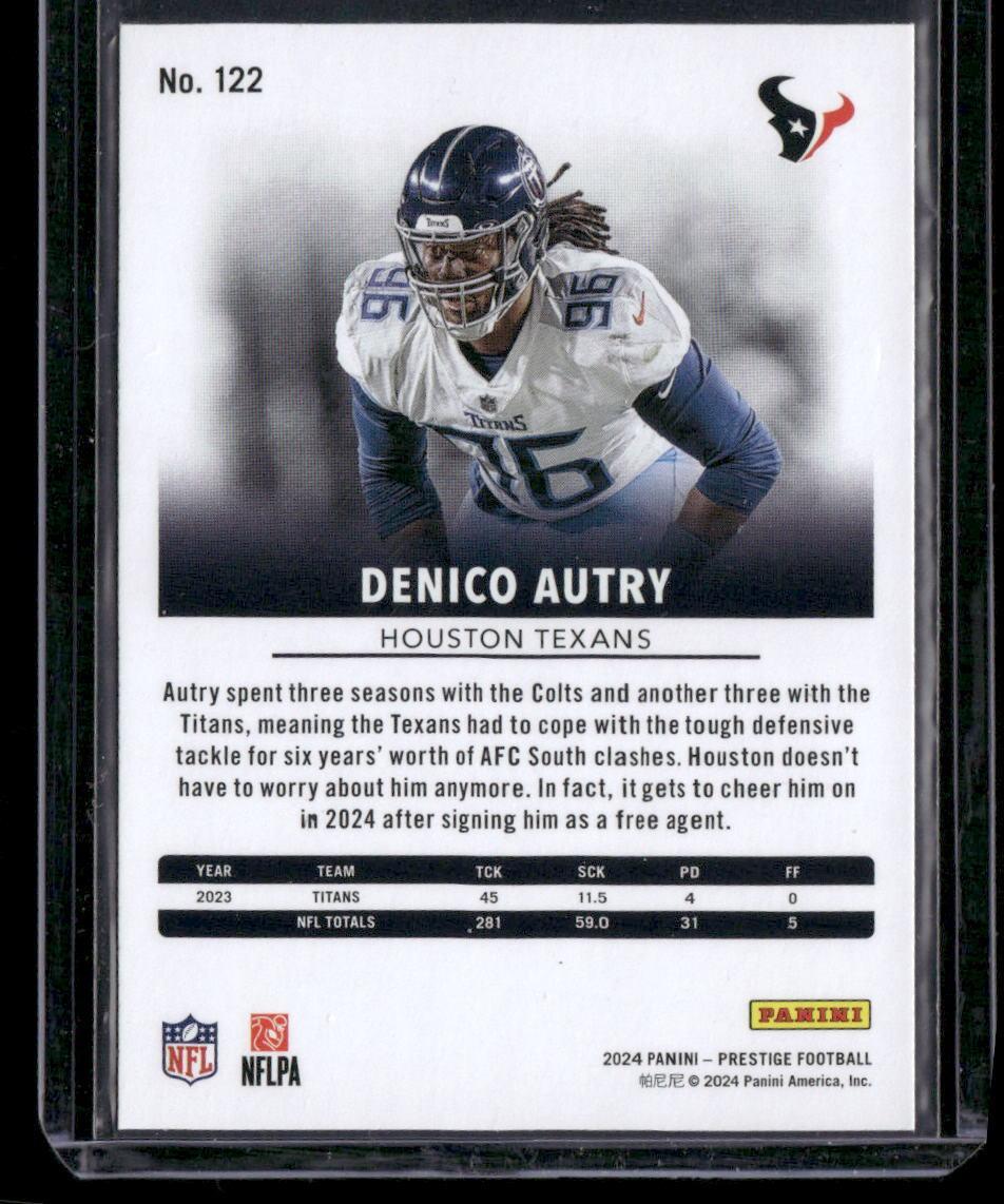 2024 Panini Prestige #122 Denico Autry
