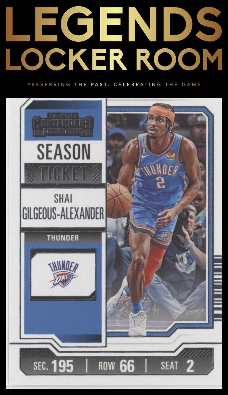 2023-24 Panini Contenders #52 Shai Gilgeous-Alexander Season Ticket Retail
