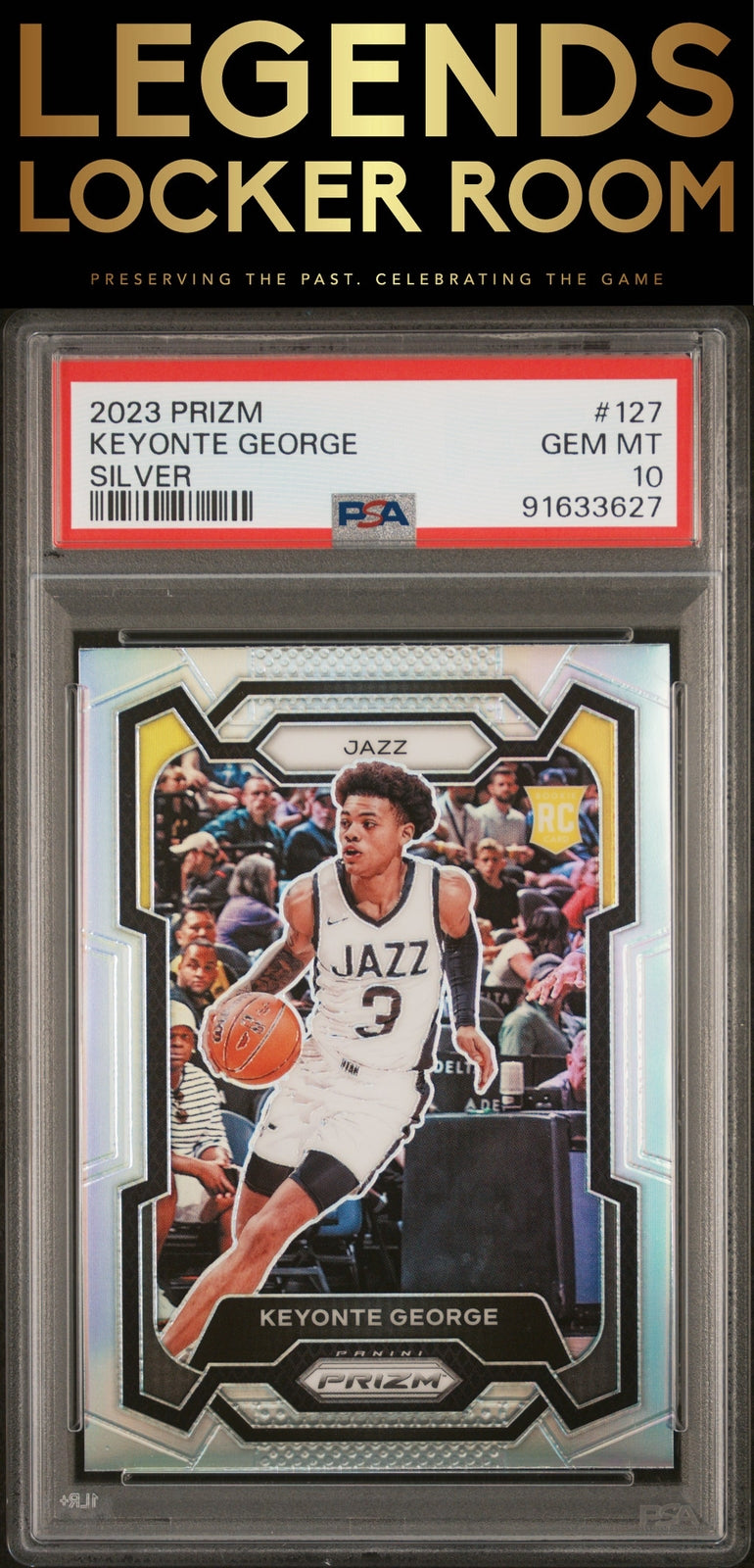 2023 Panini Prizm #127 Keyonte George Silver Prizm PSA 10