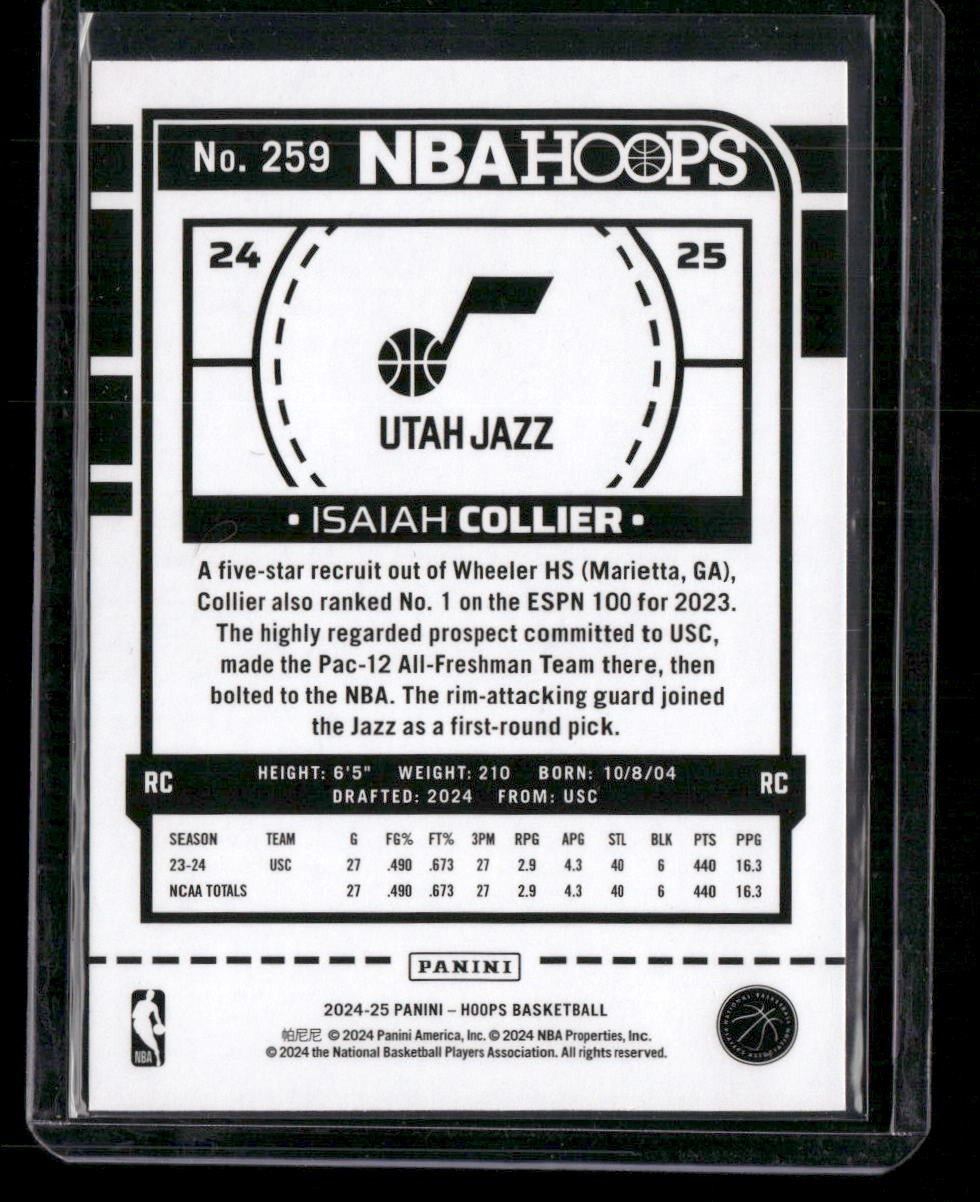 2024-25 Hoops #259 Isaiah Collier