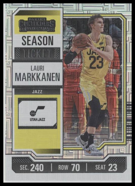 2023-24 Panini Contenders #3 Lauri Markkanen Season Ticket Premium Edition