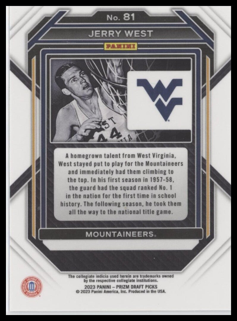 2023 Panini Prizm Draft Picks #81 Jerry West