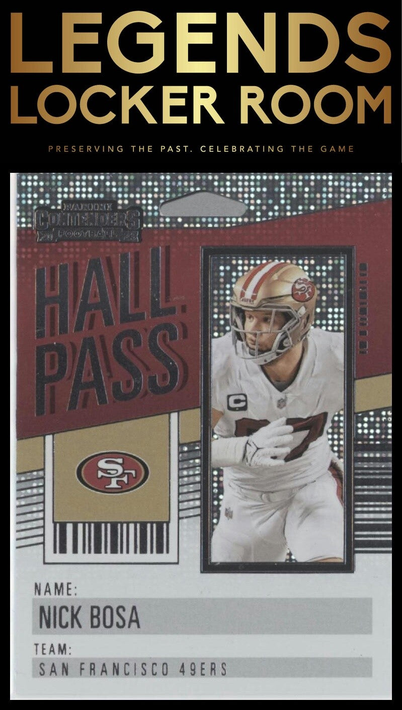 2023 Panini Contenders #17 Nick Bosa Hall Pass