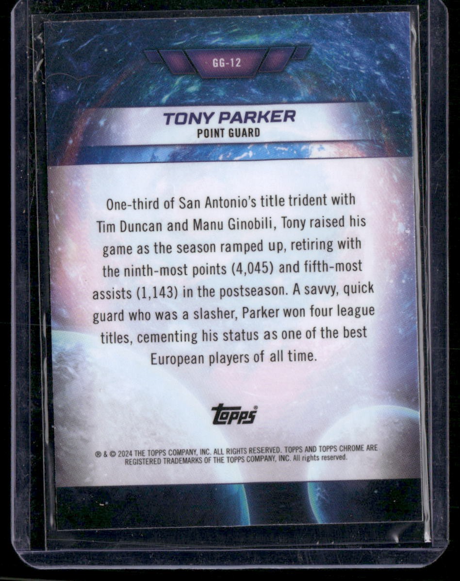 2023-24 Topps Chrome Cosmic #GG-12 Tony Parker Galaxy Greats