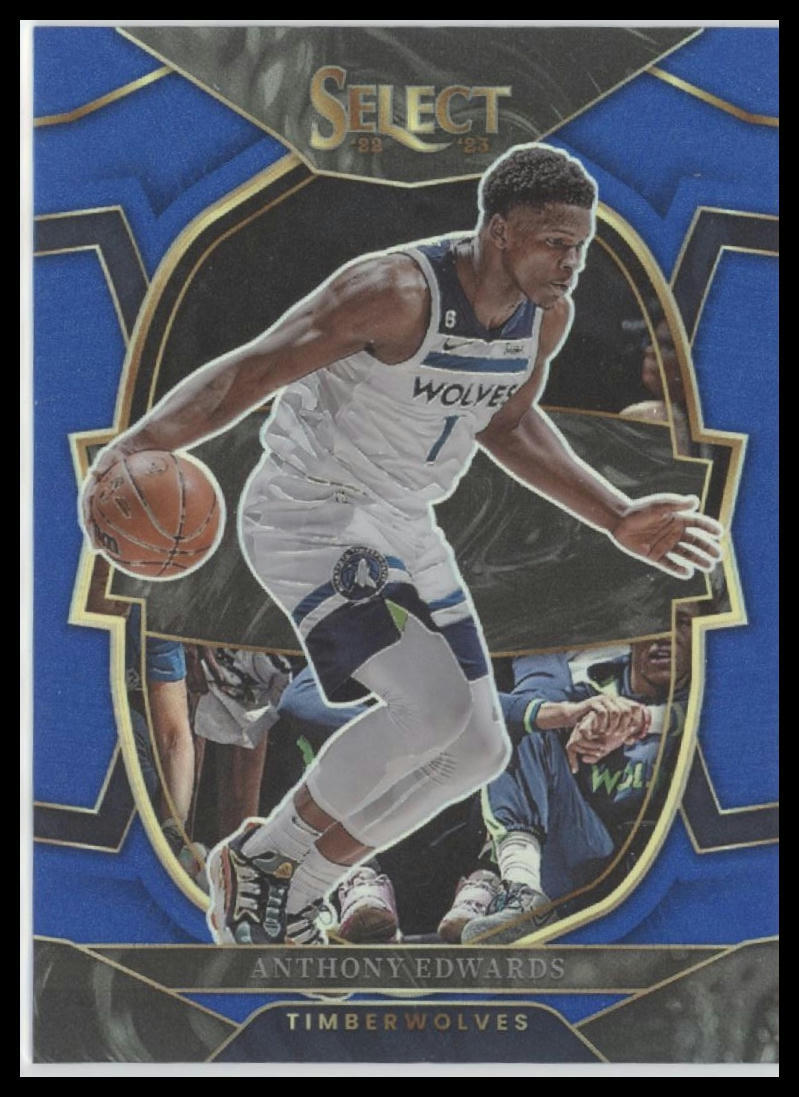 2022-23 Panini Select #46 Anthony Edwards Blue Prizms