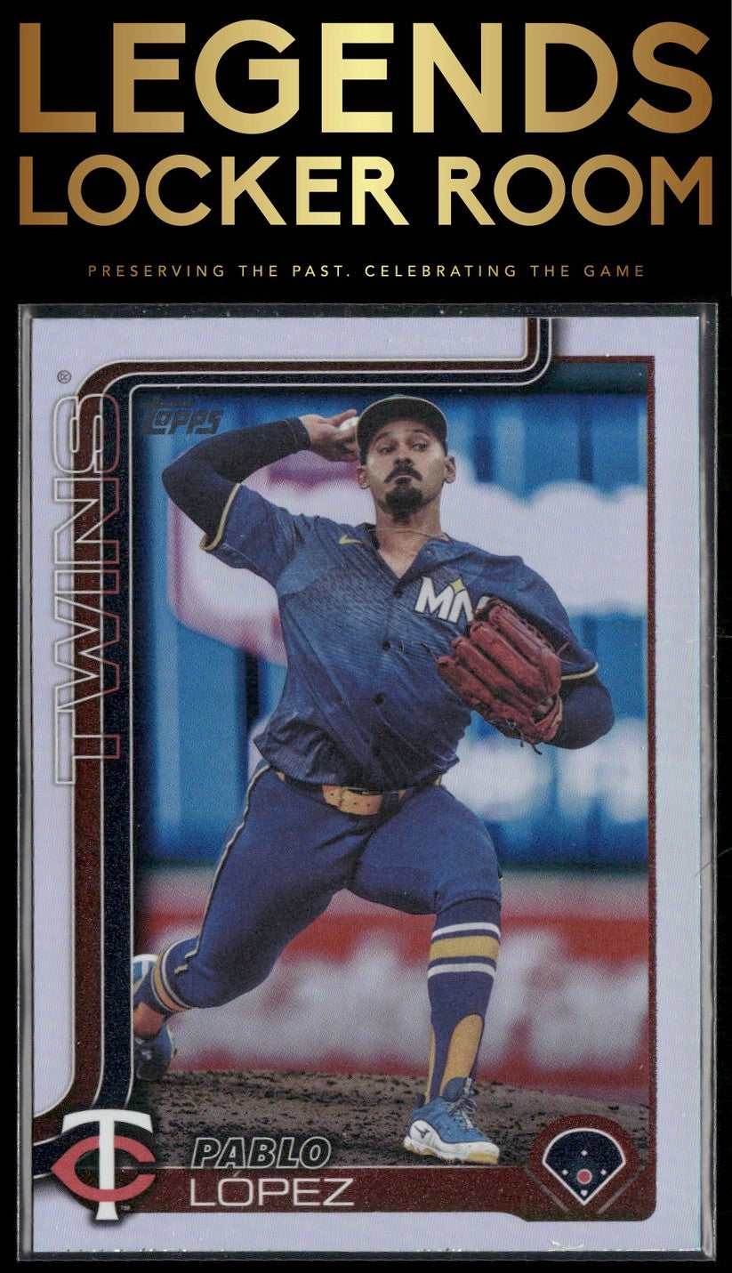 2025 Topps #662 Pablo López Rainbow Foil