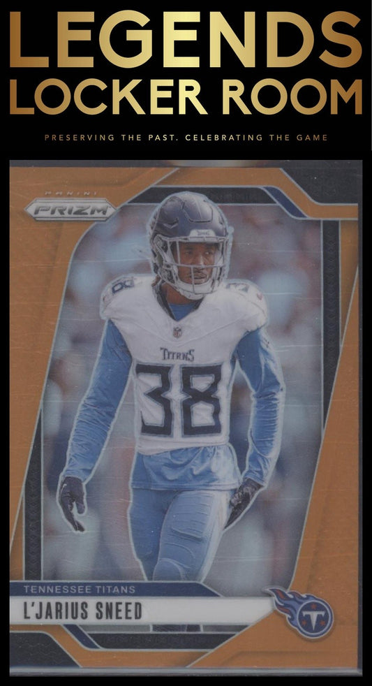 2024 Panini Prizm #283 L'Jarius Sneed Orange #/249