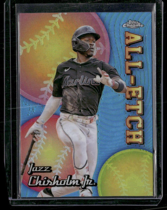 2024 Topps Chrome #CAE-22 Jazz Chisholm Jr. Chrome All-Etch