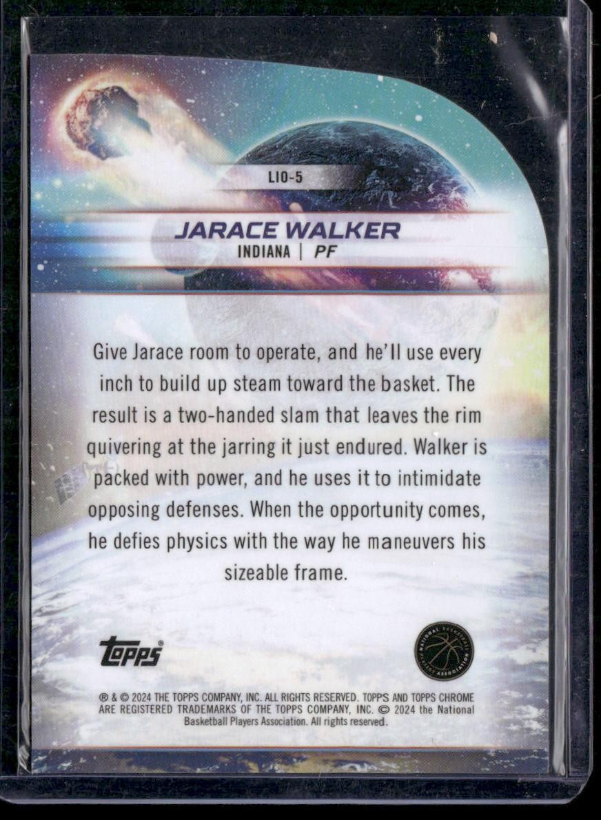 2023-24 Topps Chrome Cosmic #LIO-5 Jarace Walker Launched Into Orbit
