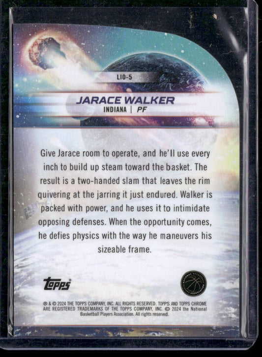 2023-24 Topps Chrome Cosmic #LIO-5 Jarace Walker Launched Into Orbit