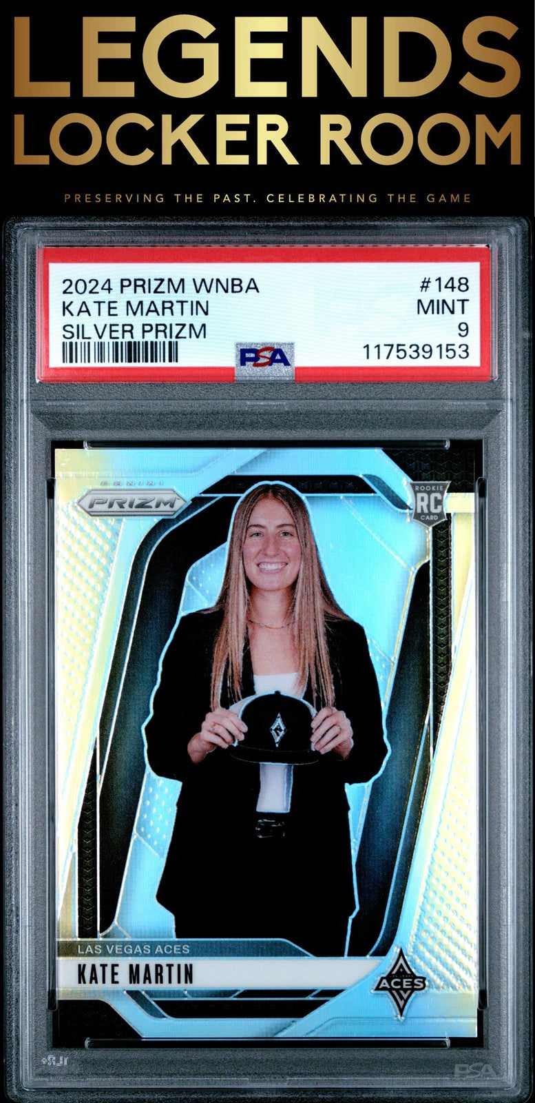 2024 Panini Prizm Wnba #148 Kate Martin Silver Prizm PSA 9
