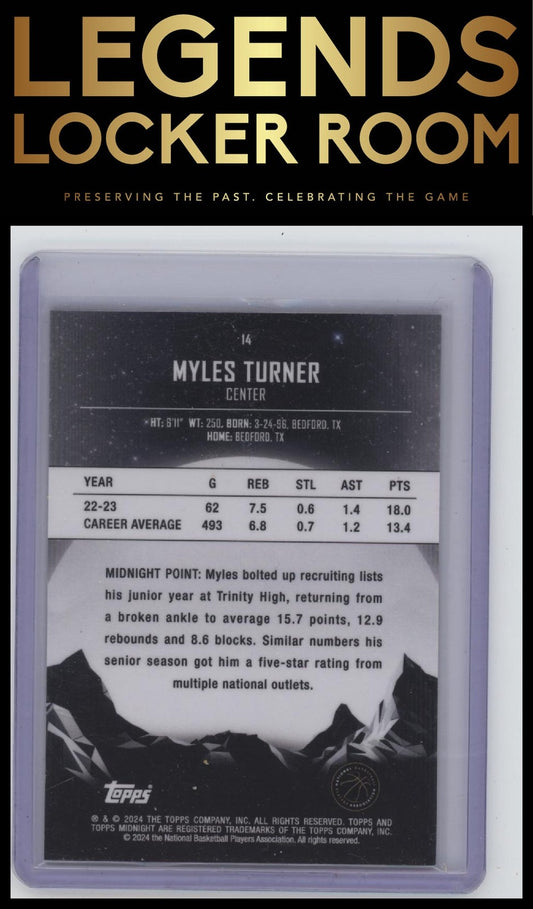 2023-24 Topps Midnight #14 Myles Turner