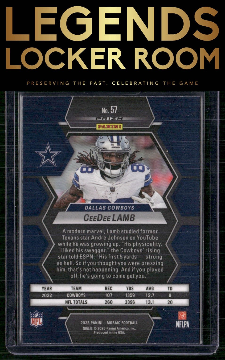 2023 Panini Mosaic #57 CeeDee Lamb Honeycomb