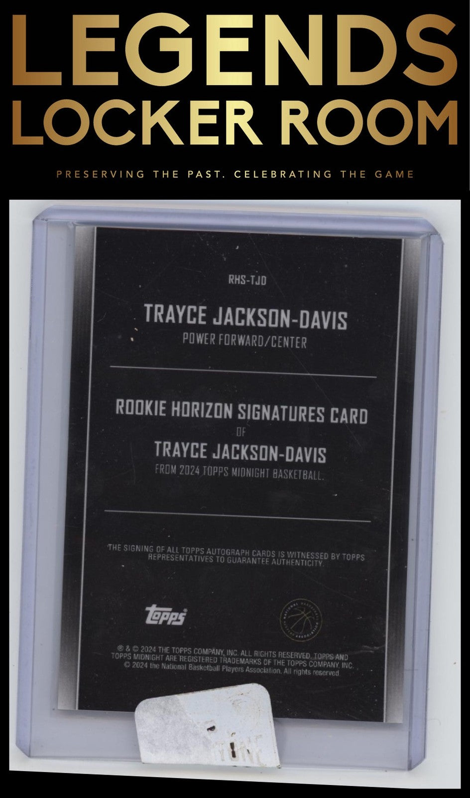 2023-24 Topps Midnight Trayce Jackson-Davis Rookie Horizon Auto Twilight #/199