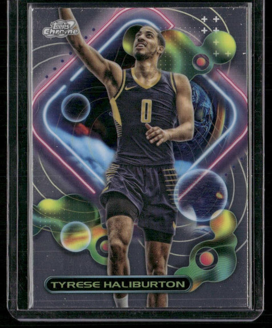 2023-24 Topps Chrome Cosmic #50 Tyrese Haliburton