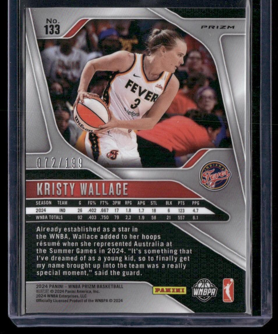 2024 Panini Prizm WNBA #133 Kristy Wallace Blue Prizms #/199