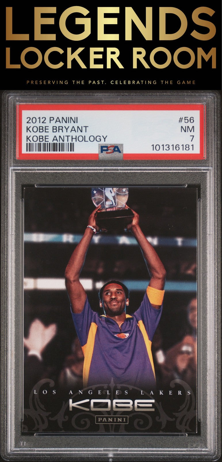 2012 Panini Kobe Anthology #56 Kobe Bryant Kobe Anthology PSA 7