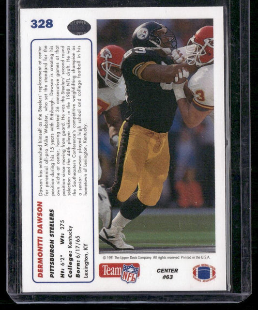 1991 Upper Deck #328b Dermontti Dawson