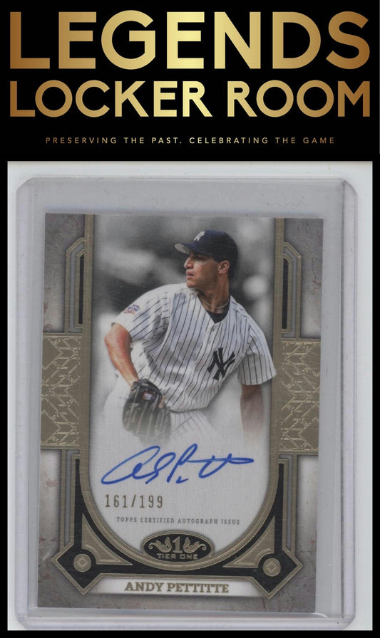 2024 Topps Tier One #PPA-AP Andy Pettitte Prime Performers Autographs /199