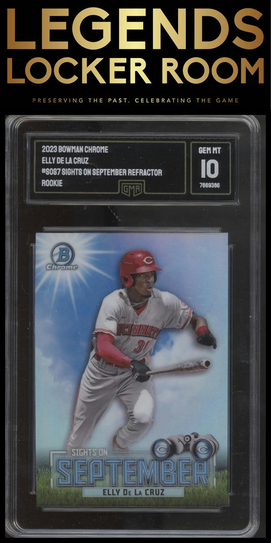 2023 Bowman #SOS-7 Elly De La Cruz Sights on September GMA Graded 10