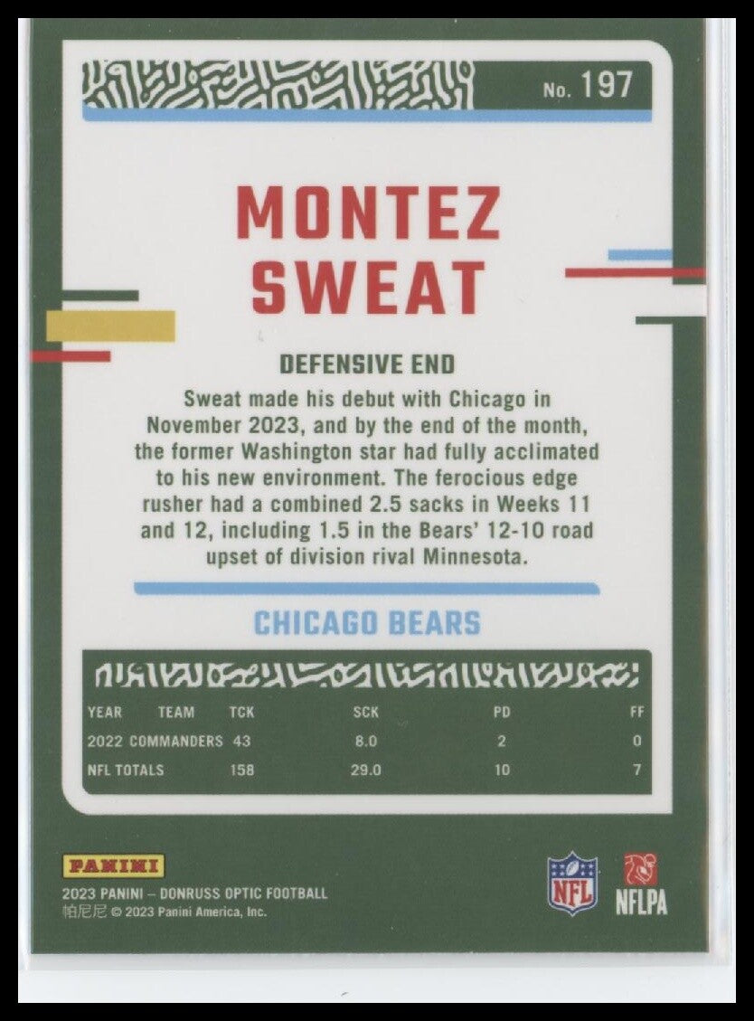 2023 Donruss Optic #197 Montez Sweat