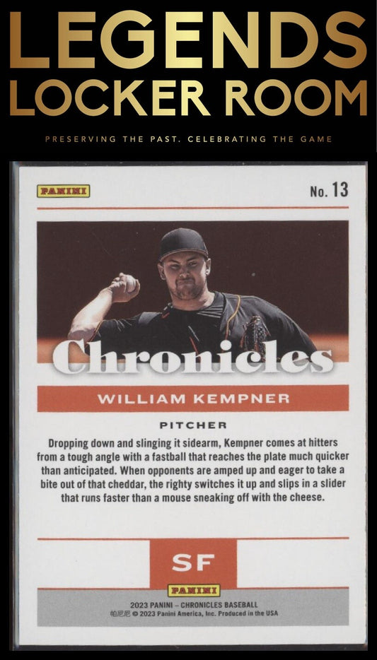 2023 Panini Chronicles #13 William Kempner