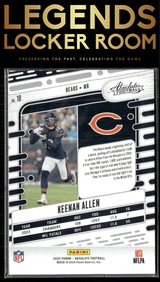2024 Panini Absolute #18 Keenan Allen