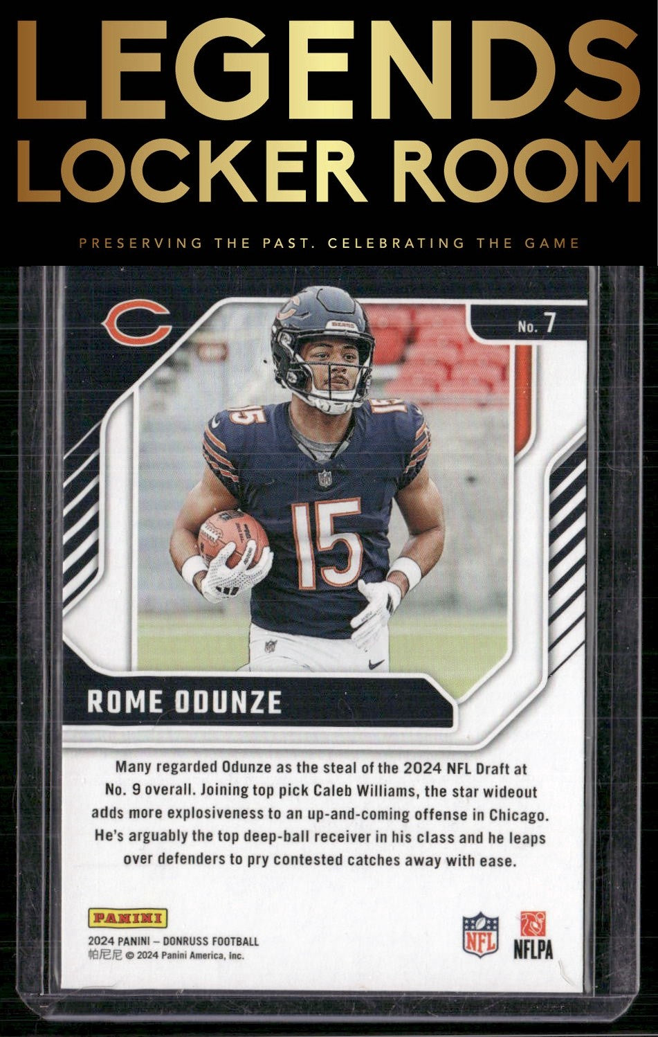 2024 Donruss #7 Rome Odunze The Elite Series Rookies