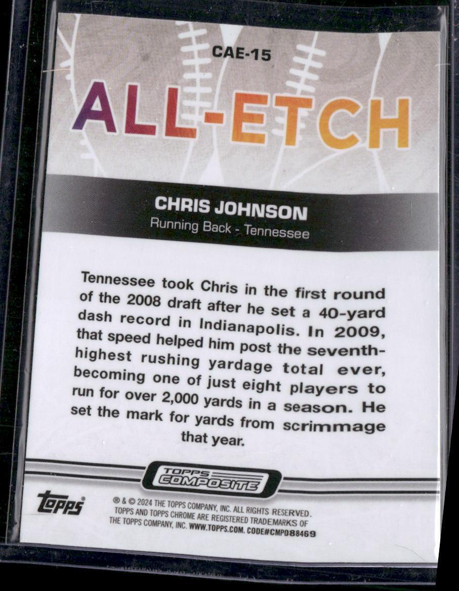 2023 Topps Composite #CAE-15 Chris Johnson Chrome All Etch
