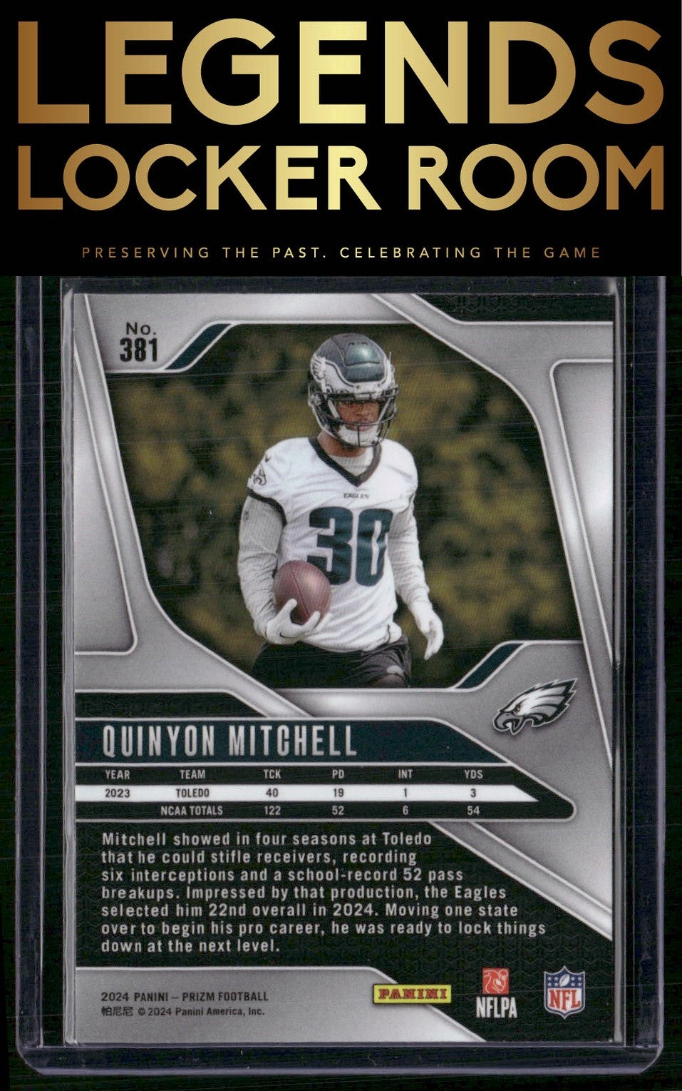 2024 Panini Prizm #381 Quinyon Mitchell