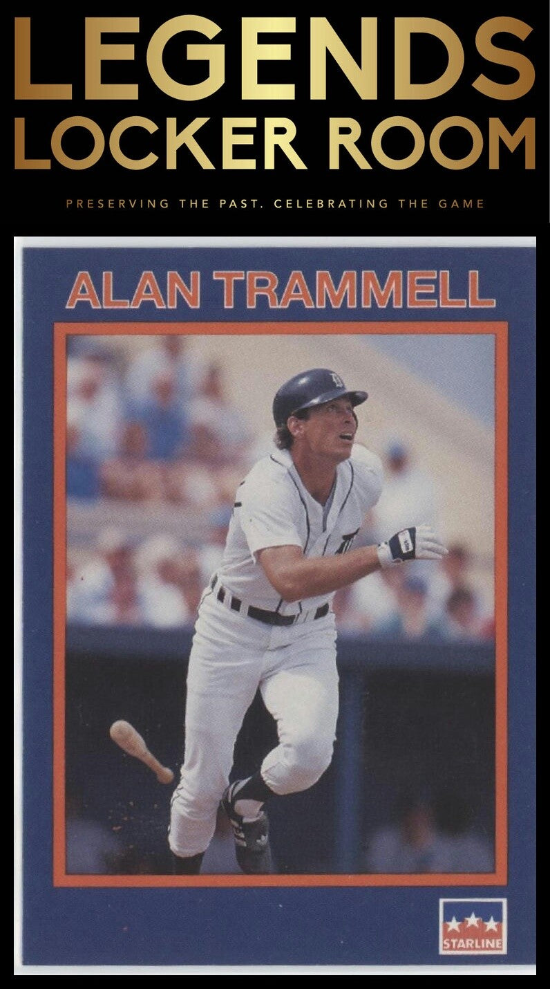 1990 Starline Long John Silver #10 Alan Trammell