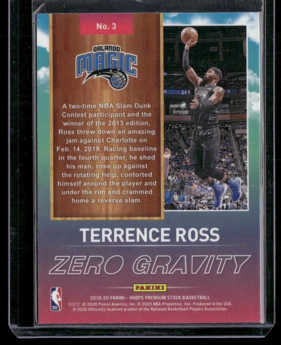 2019-20 Hoops Premium Stock #3 Terrence Ross Zero Gravity