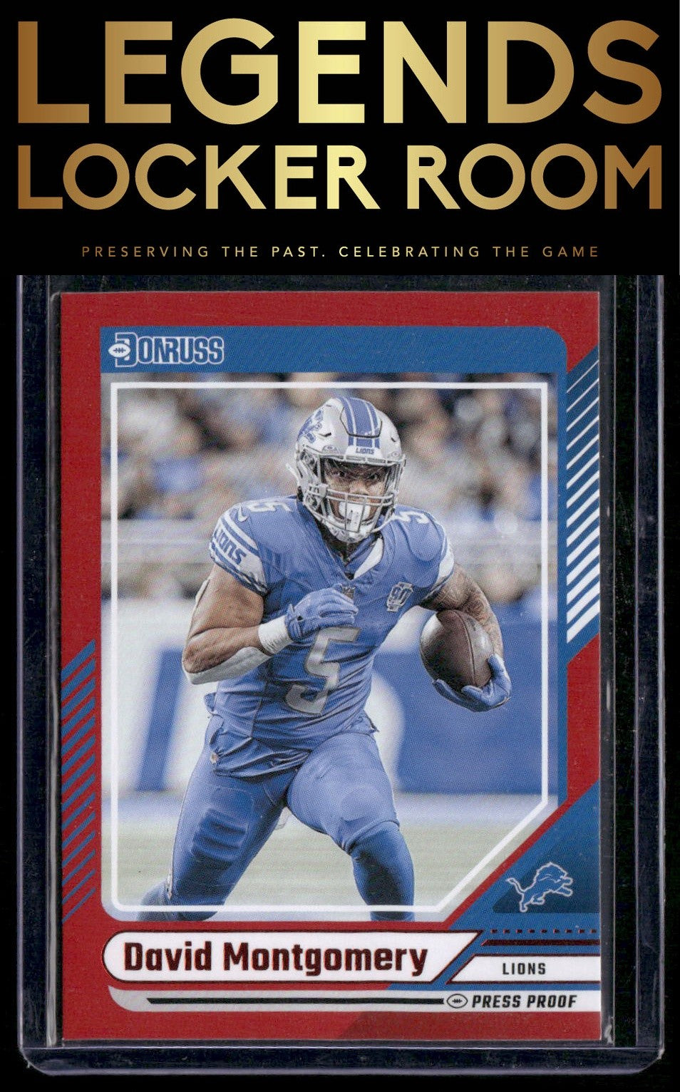 2024 Donruss #101 David Montgomery Press Proof Red