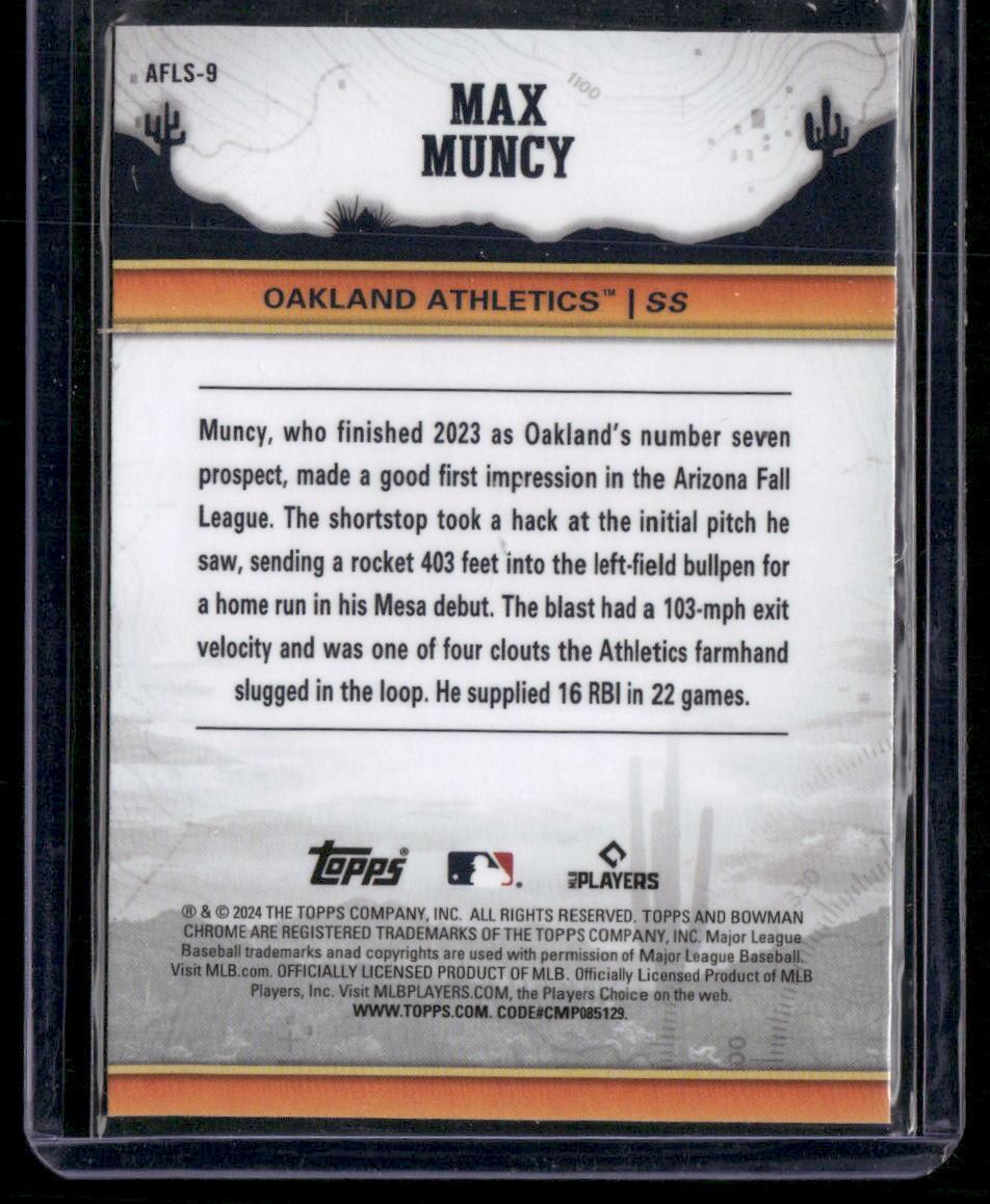 2024 Bowman Chrome #AFLS-9 Max Muncy 2023 AFL Fall Stars