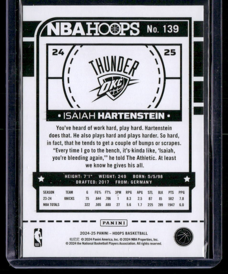 2024-25 Hoops #139 Isaiah Hartenstein