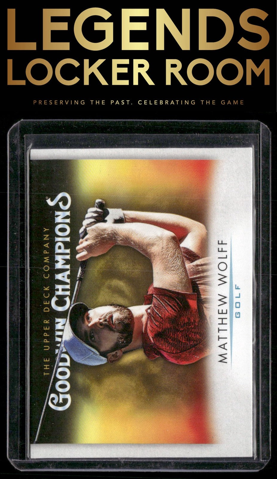 2021 Upper Deck Goodwin Champions #NNO Matthew Wolff Blank Back