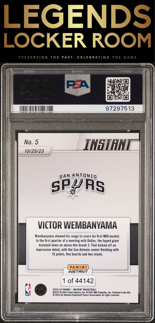 2023 Panini Instant #5 Victor Wembanyama PSA 9