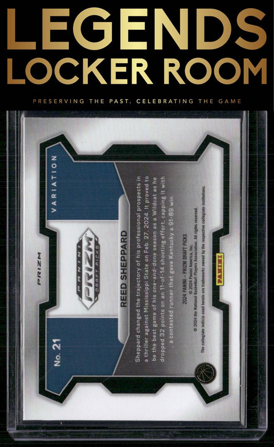 2024 Panini Prizm Draft Picks #21b Reed Sheppard Prizms Hyper