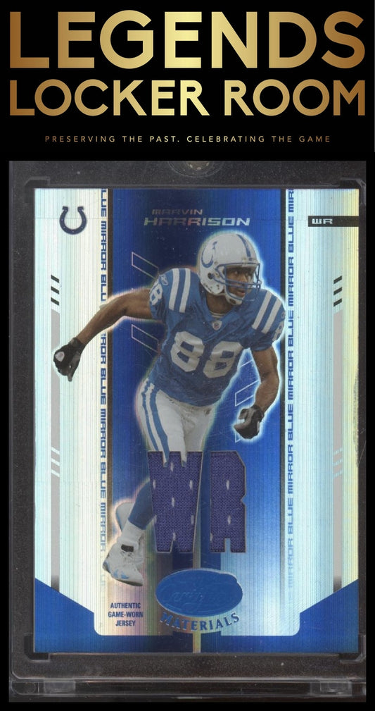 2004 Donruss Playoff Marvin Harrison #49 Game Worn Jersey /50